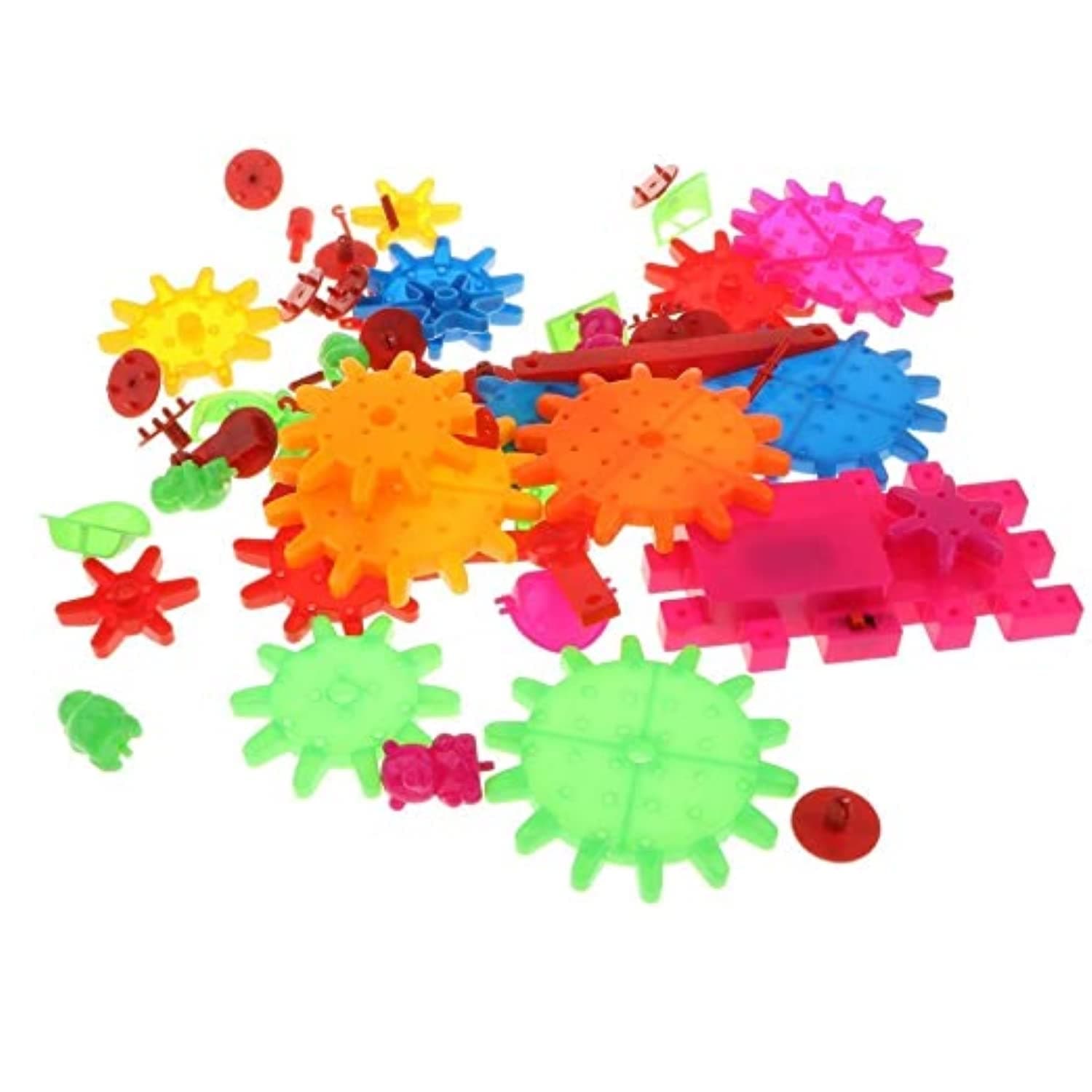 Braintastic 101 Pcs Miracle Bricks Motorized Spinning Gear Building Block Toy Sets Interlocking Learning&Educational Game for Kids (Miracle Bricks 101),Multicolor — view 11