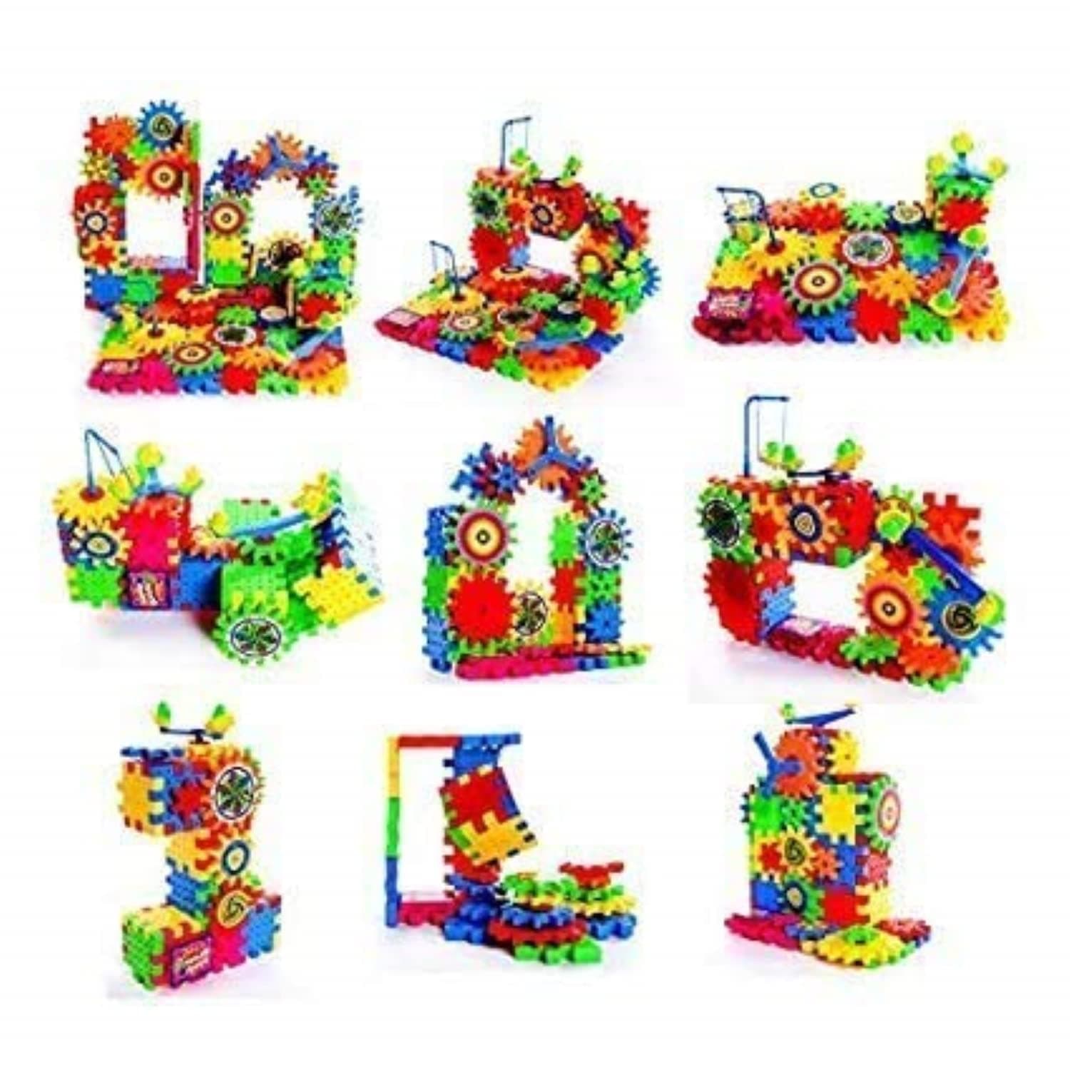 Braintastic 101 Pcs Miracle Bricks Motorized Spinning Gear Building Block Toy Sets Interlocking Learning&Educational Game for Kids (Miracle Bricks 101),Multicolor — view 12