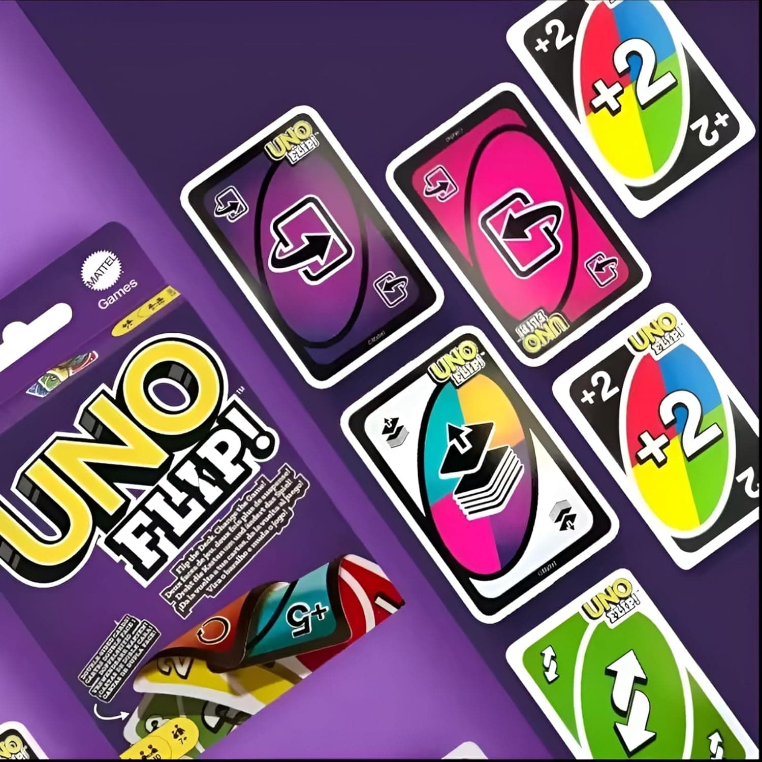 New U|N|O Flip Card Game for Age 7+ Years for 2-5 Players | Card Game | Playing Card Set