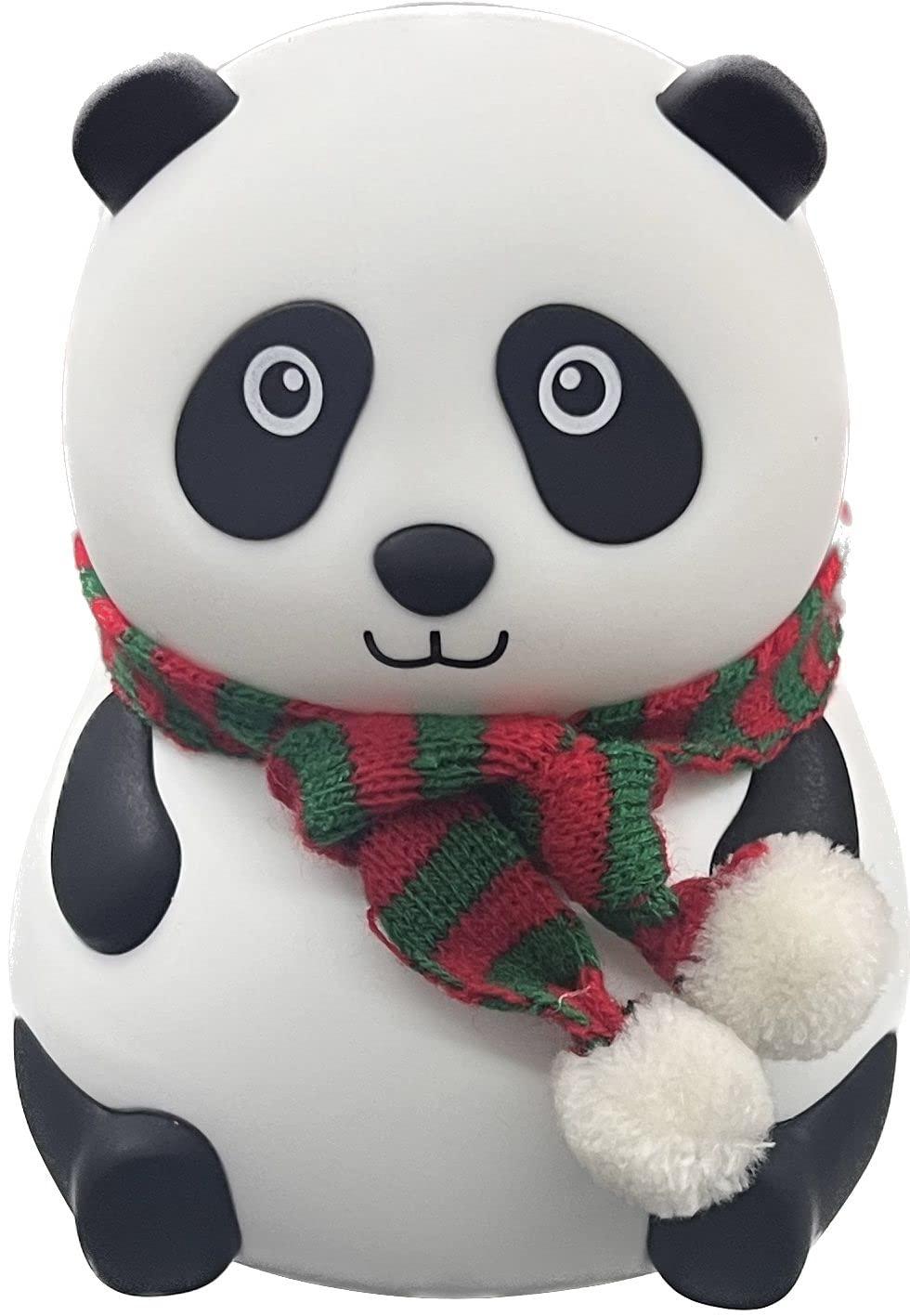 Cute Panda Silicon USB Rechargeable Night Light Lamp Night Lamp (13 cm, White)