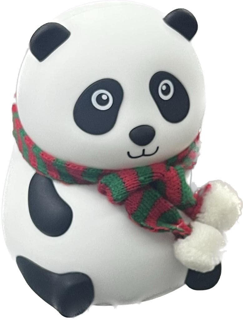 Cute Panda Silicon USB Rechargeable Night Light Lamp Night Lamp (13 cm, White)