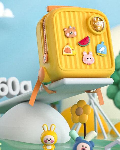 Kids Cute Toddler Mini DIY Premium Backpack - Yellow Color
