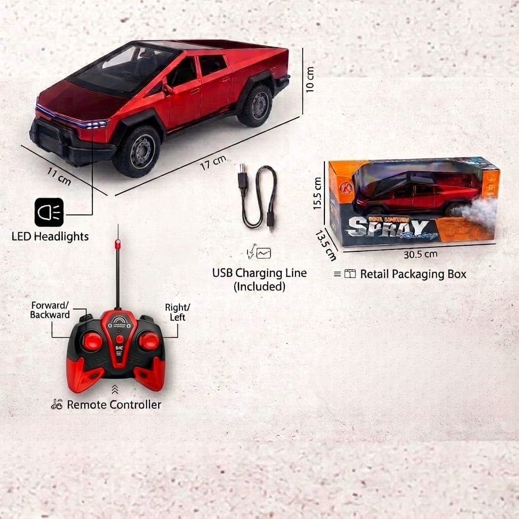 KIDOYZ Remote Control Racing Truck for Kids | High-Speed Rechargeable Off-Road RC Pickup Toy Vehicle with 2.4GHz Controller | Monster Truck Gift for Boys & Girls (3+ Years) — view 3