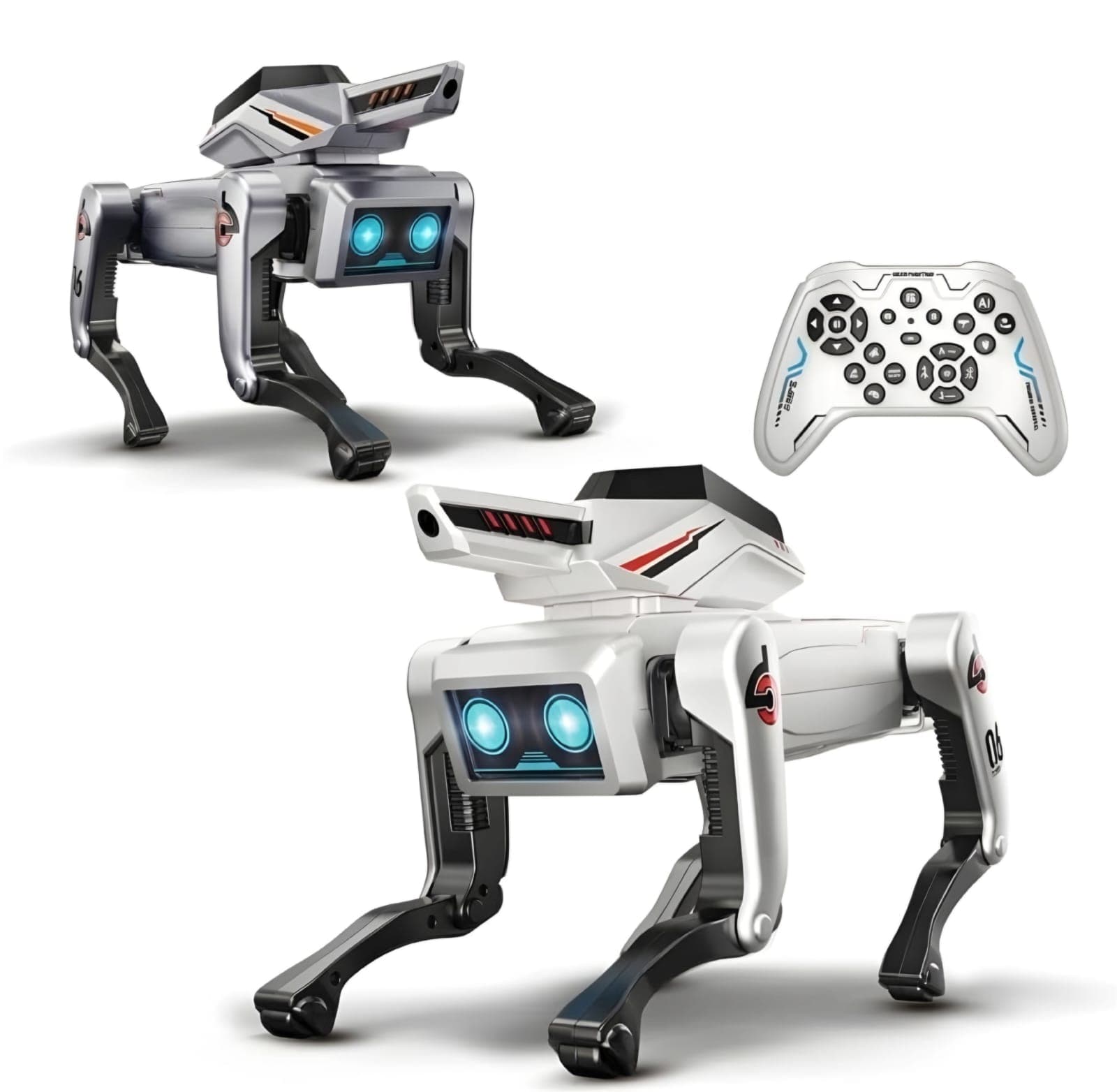 KIDOYZ Interactive AI Smart Robot Dog – Programmable STEM Toy Puppy with Gesture Control, Obstacle Avoidance, Dance Routines & Water Bullet Shooting