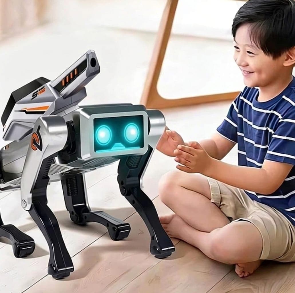 KIDOYZ Interactive AI Smart Robot Dog – Programmable STEM Toy Puppy with Gesture Control, Obstacle Avoidance, Dance Routines & Water Bullet Shooting — view 4