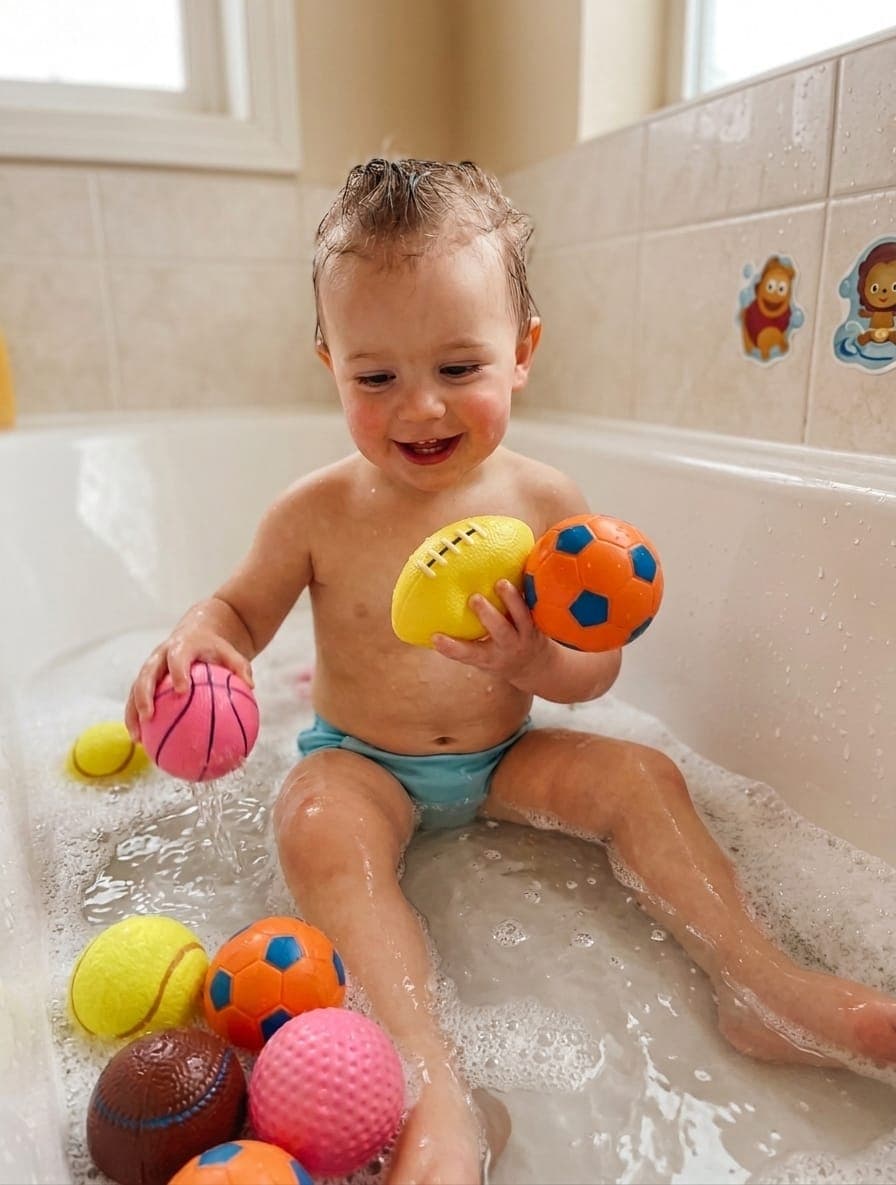 Kidoyz Mini Sports Balls – Squeaky Vinyl Chu Chu Set — view 3
