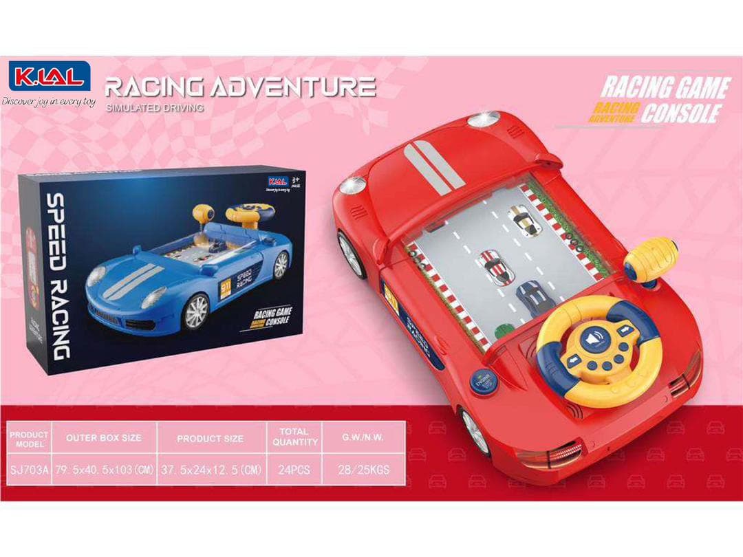 Spacecraft Driving Simulator | Racing Adventure Car Toys with Steering Wheel | Interactive Steering Wheel Toy with Music and Vehicle Sound Effects, Driving Games — view 2