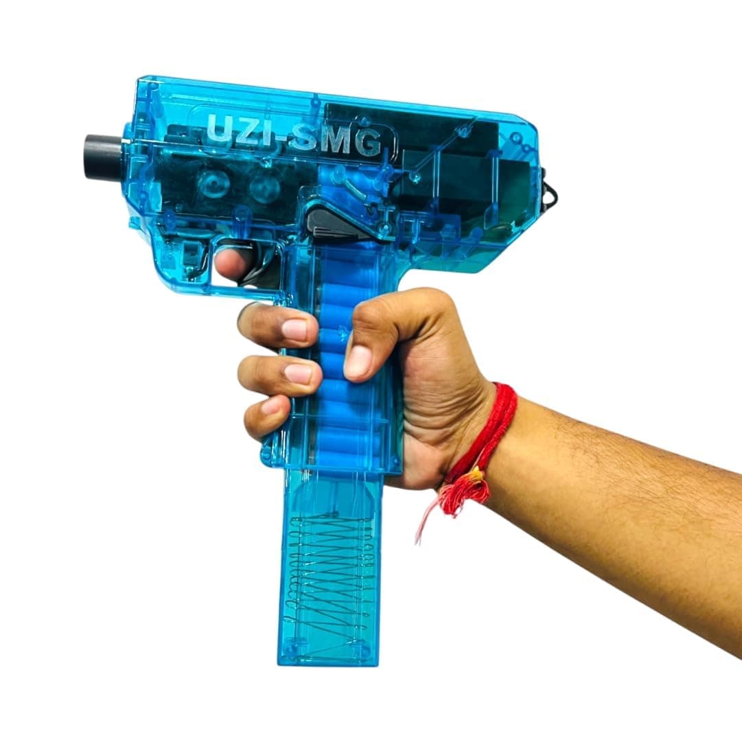 Uzi-SMG Foam Dart Blaster Toy Gun for Kids – Battery Operated Automatic Soft Bullet Gun with Rapid Fire, Magazine & Realistic Sound — view 4