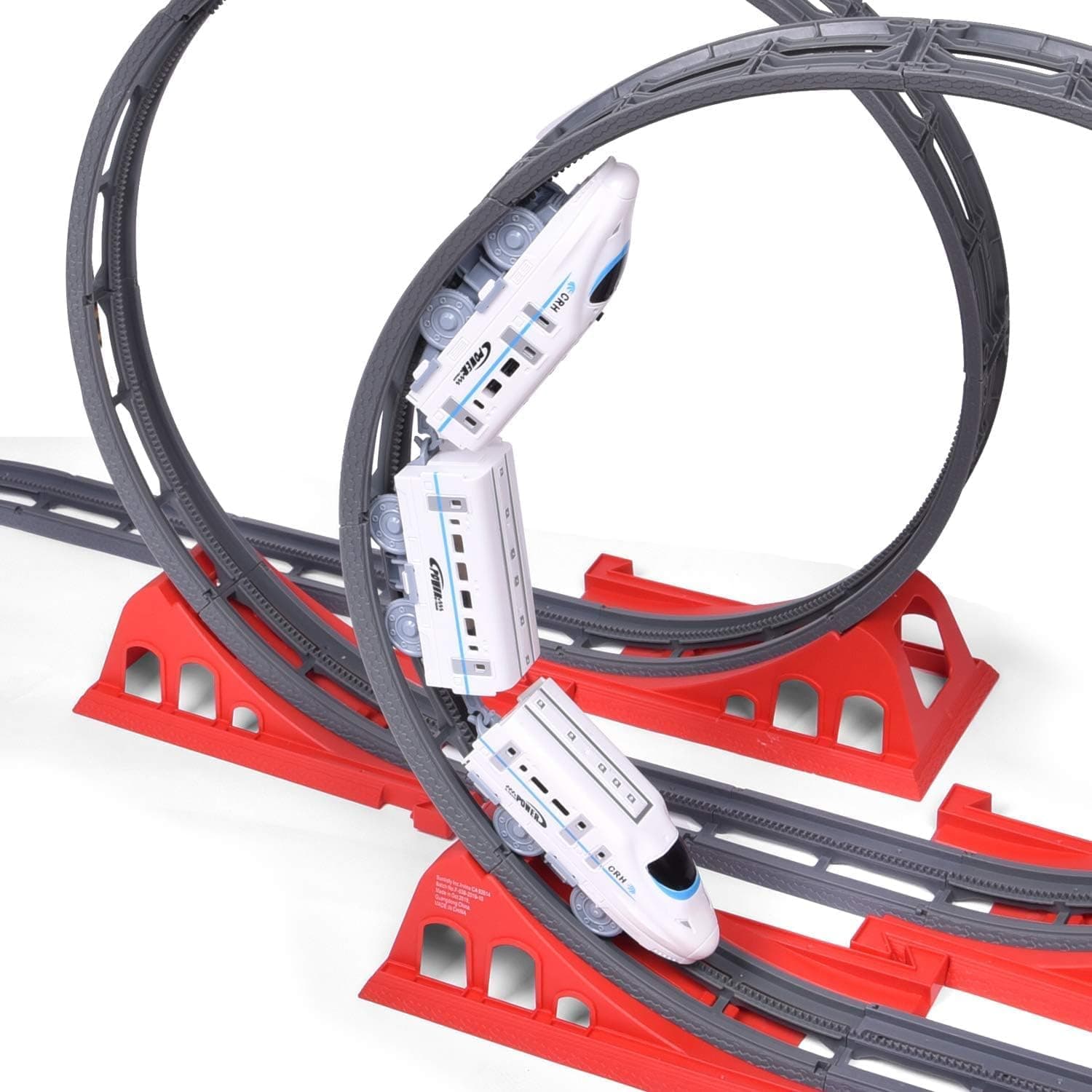 Toys Train Set for Kids, Batteries Operated Toy Train Set with Light and Sound, Railway Track Toys for Boys — view 3
