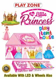 Kidoyz My Pretty Doll Play Tent House for Kids | Indoor & Outdoor Play Tent | 3x3x3.5 ft | Doll Theme Girls Tent