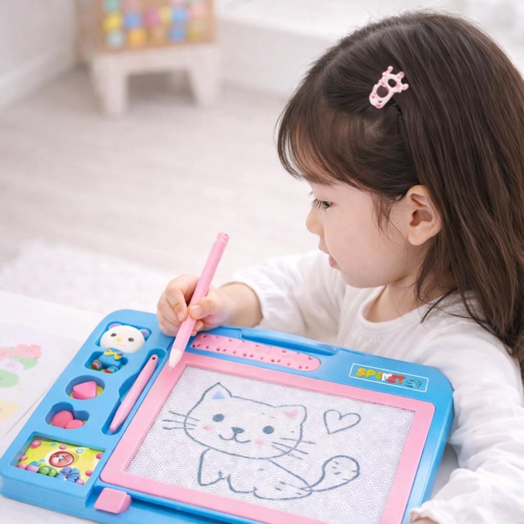 Kidoyz Magic Slate Drawing Board for Kids | Erasable Writing & Doodle Pad with Stylus Pen | Reusable Learning Board for Drawing, Writing & Early Education — view 2
