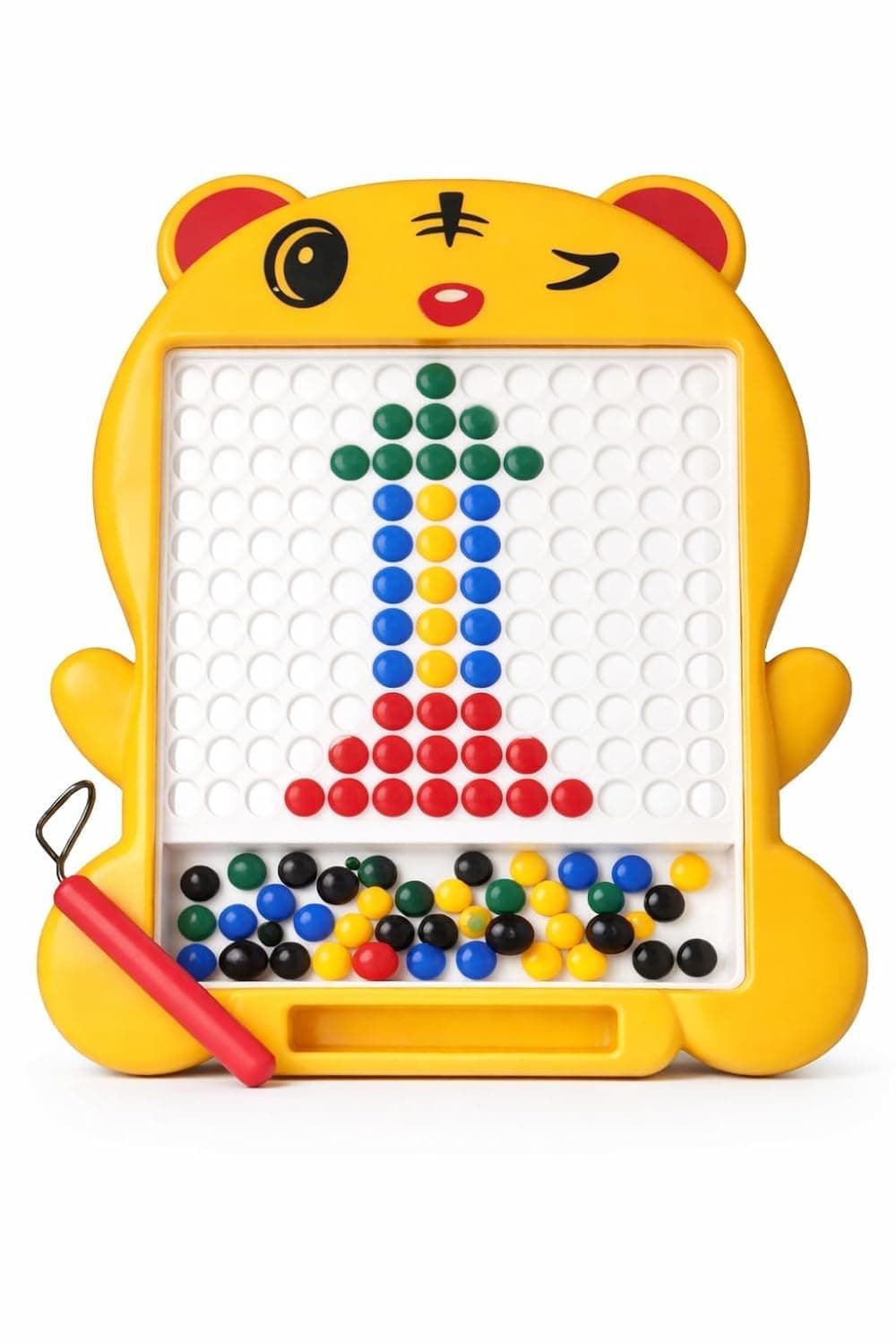 Kidoyz Magnetic Drawing Board – 80 Bead Magnetic Pen Board | Educational Activity Toy for Toddlers & Preschool Kids (3+ Years)