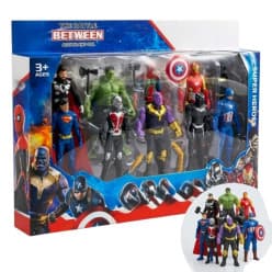 Kidoyz Avengers Superhero Action Figures Set of 10, Action Figure Toys