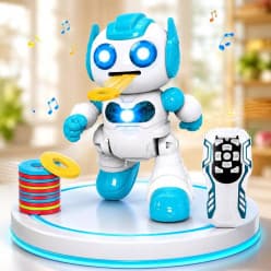Dancing Robot Toy With Remote & Disc Shooting | Color As Per Stock