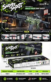 M416 Super Shoot Soft Bullet Gun | Build Your Own DIY Blaster | Big Size (90 cm) | Ages 6+