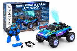 Hindi Song & Spray RC Truck | Cybertruck-Style Remote Control Truck with Real Spray Mist, LED Lights & Music | Ages 3+