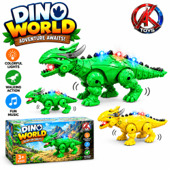 Walking Dinosaur Toy With Colourful Lights & Music | Electric Dino Toy For Kids | Color As Per Stock | Ages 3+