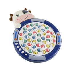 Kids Early Education Electronic Cow Rotating Fishing Platform Toy | Lighting & Music Multi-Functional Story Fishing Plate