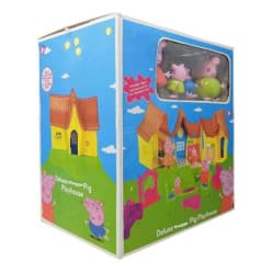 Kidoyz Peppa Pig Home Play Set for Kids | Pretend Play Doll House with Furniture & Accessories | Creative Imaginative Role Play Toy for Boys & Girls | Fun Indoor Activity & Birthday Gift