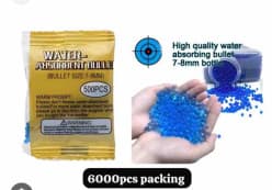 Water Gel Beads Refill Pouches for Gel Blasters | Biodegradable Gel Balls Pack of 10 Pouches | Pack of 10 Pouches