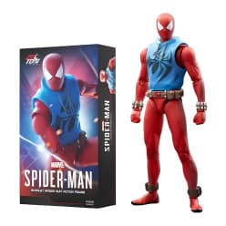 Scarlet Spider Red & Blue 1:10 Scale Action Figure | Poseable Collectible Superhero Figure