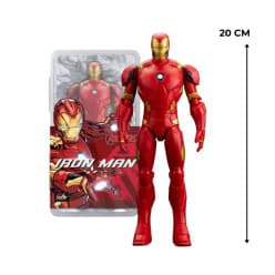 Iron Man 20 cm 1:10 Scale 7 Inch Action Figure | Poseable Collectible Superhero Figure