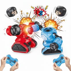 RC Battle Boxing Robots For Kids | 2-Player Remote Control Fighting Robot Toy With Lights & Sound