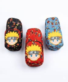 Anime Ninja Boy Theme Pencil Pouch With Zip | Cute Cartoon Stationery Bag For School Kids | Color As Per Stock