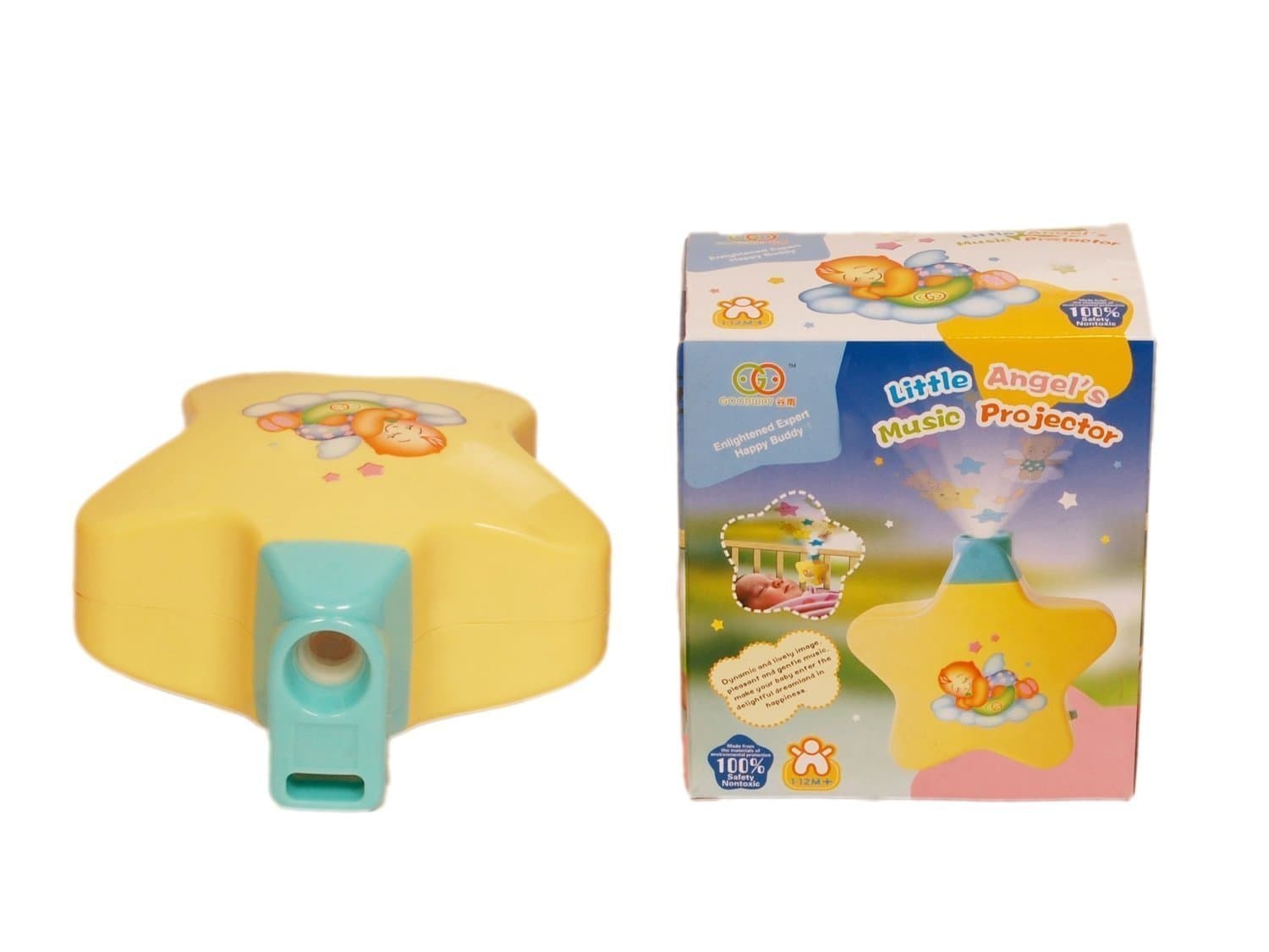 SUPER TOY Plastic Sleeping LED Star Projector With Star Light & Music For Newborn, Pack Of 1, Multicolor