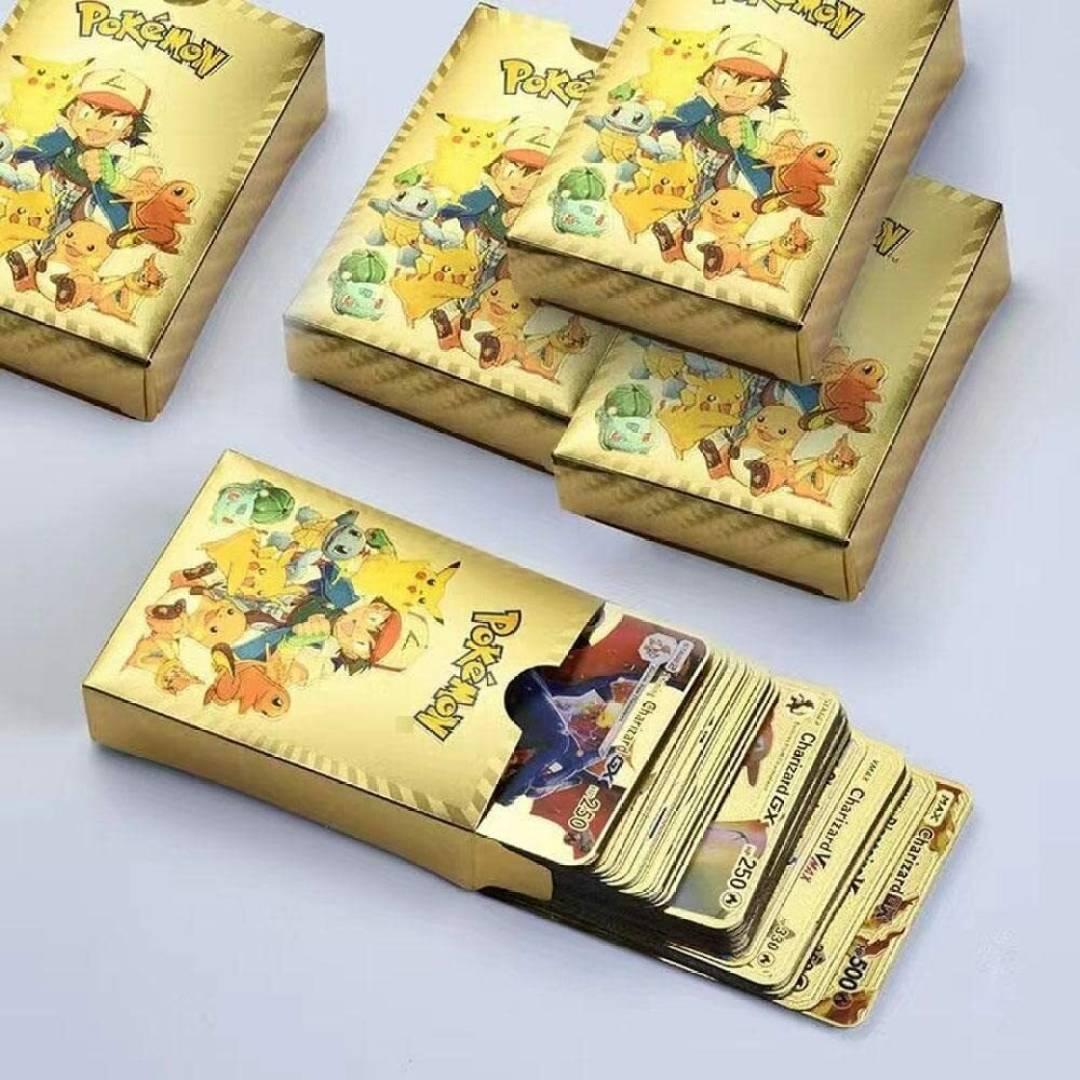 Pokemon Playing 55 Gold, 55 Silver & 55 Black Cards All Rare Series Set Of 165  (Multicolor)