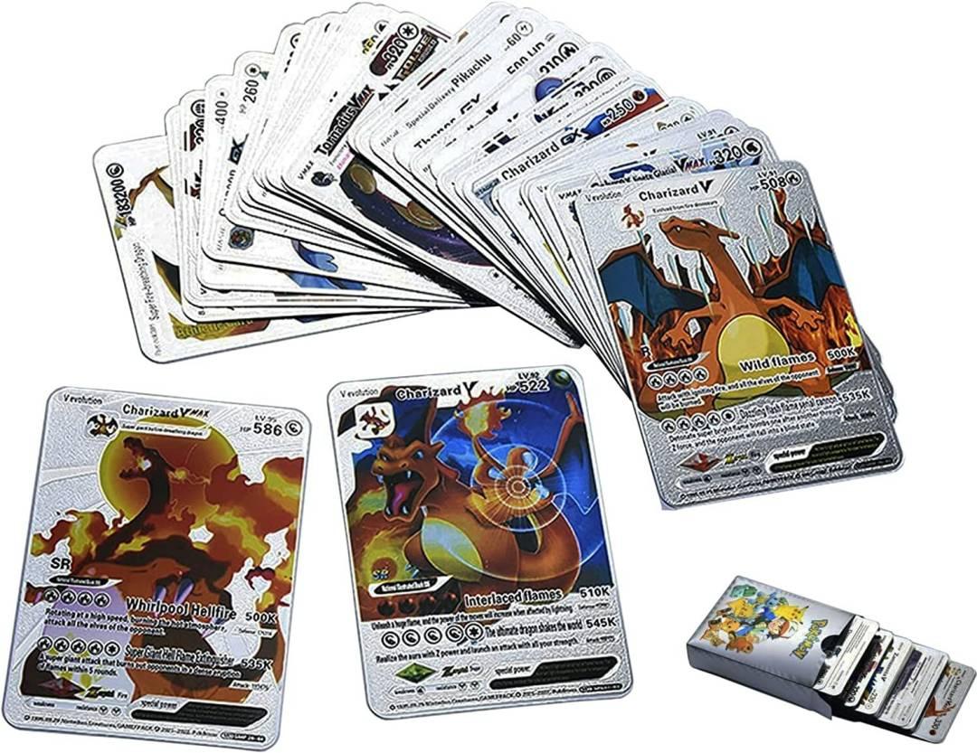 Pokemon Playing 55 Gold, 55 Silver & 55 Black Cards All Rare Series Set Of 165  (Multicolor)