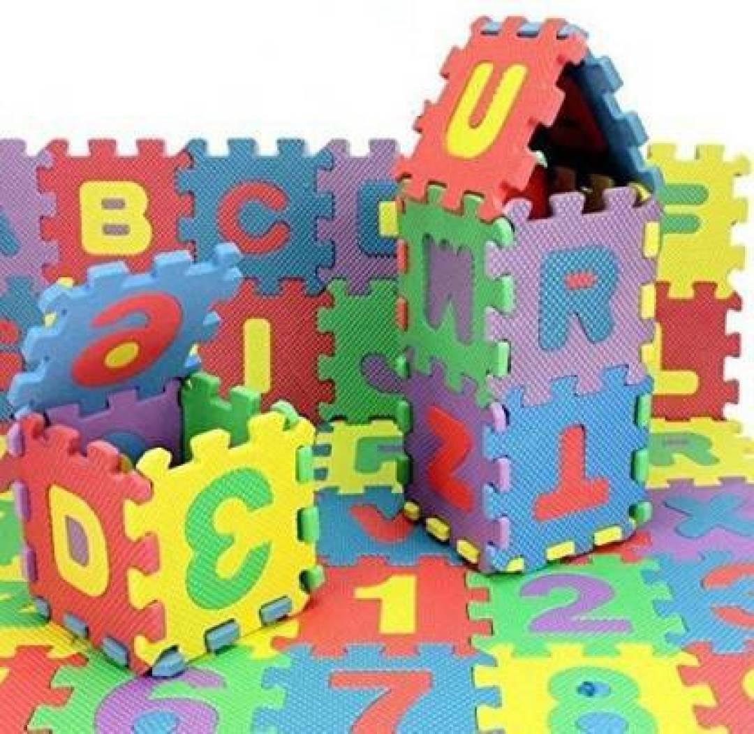 36 piece Art and Puzzle Mat for Kids  (Multicolor)