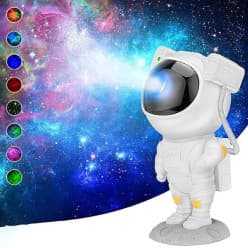 Astronaut Galaxy Projector Night Light, with Remote Control Night Lamp (20 cm, White)