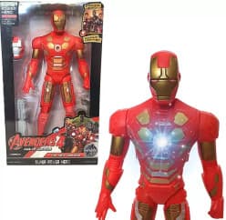 Avengers 4 Age of Ultron Series 12-Inch Iron Man Action Figure Toy with Lights (Red)