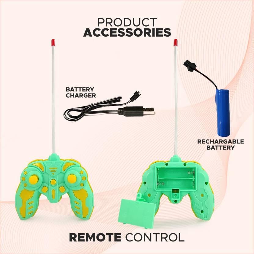 Rechargeable 3D Remote Control Gear Simulation Mechanical Car With Sound & Light  (Multicolor)