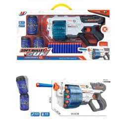 Soft New Dart Gun Large children's gun with soft bullets and targets
