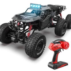 Kiodyz 2.4G RC Rock Crawler Car for Kids, 1/8 Scale 70cm Big Size 6×6 Off-Road Electric Truck with Alloy Body & Shock Absorbers