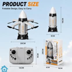 Mini Missile Aircraft Foldable Drone with Remote Control