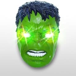 KIDOYZ Hulk Mask for Kids With Light| Superhero Character Mask | Pretend Play Costume Accessory for Boys & Girls Ages 3+