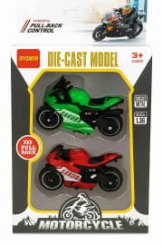 Super Sports Bike Toy Set Pack of 2 | 1:36 Scale Die-Cast Racing Motorcycle with Pull Back Action