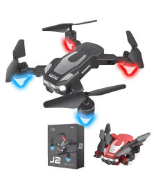 Kidoyz J2 Foldable Toy Drone for Kids & Beginners 4K Dual Camera, Obstacle Avoidance, Altitude Hold & Easy One-Key Takeoff Perfect Indoor & Outdoor Starter Drone