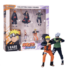 Naruto Action Figure Set of 6 Anime Action Figures Toys, 16 cm Detailed PVC Shippuden Characters for Kids & Collectors, Desk Home Car Display Gift (Naruto Set of 6)