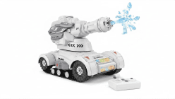 Kidoyz 1:18 Scale RC Battle Tank Toy with Water Shooting Gun | 360° Rotating Turret | LED Lights | Rechargeable | Remote Control Military Tank for Boys | Ages 6–15