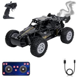 Rock Raider Pro RC Off-Road Buggy | App + 2.4GHz Remote Control | Mist Exhaust Effect | LED Light Bar | 45° Climbing | Rechargeable Type-C | Gift for Boys | Ages 6+