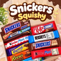Chocolate Bar Squishy Toy | Super Soft Slow Rising Squeeze Fidget | Realistic Snack Design | Stress & Anxiety Relief Sensory Toy for Kids & Adults | Pack of 1
