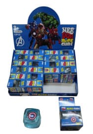 Schylling NeeDoh Nice Cube – Marvel Avengers, 12-Piece Display Box