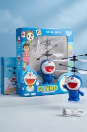 Flying Doraemon Toy | Hand Sensor Infrared Induction Mini Drone | LED Flashing Lights | USB Rechargeable | Gravity Sensor Helicopter Aircraft | Gift for Boys & Girls | Ages 3+