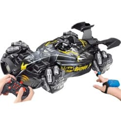 New Batman F1 RC Drift Car with Water Mist Spray | High-Speed Remote Control Racing Car | LED Lights | USB Rechargeable | Superhero Toy Car for Boys | Ages 6+