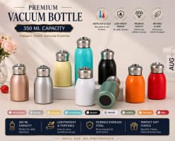 Water Bottle | Style 2 | Color as per Stock dispatched | Pack of 1 Pc