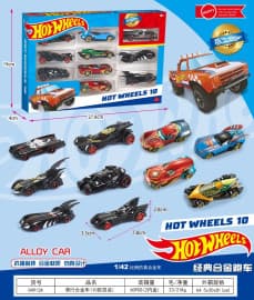 Hot Wheels Die-Cast Alloy Toy Car Set | 10 Pcs Gift Box | China Item | Limited Stock